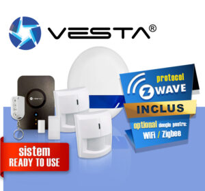 Kit MINI IP: Gateway Smart Security VESTA cu functii de automatizare locuinta