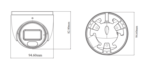 dimensiuni camera turret 4MP